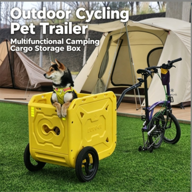 Outdoor Camping Trolley - ZONGYAN Bike Trailer Multi Purpose Foldable