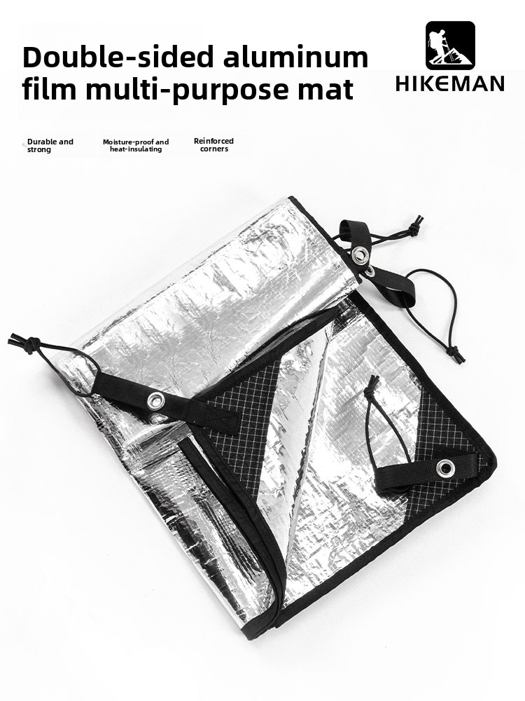 Outdoor Camping Rugs - Hikeman Double-Sided Aluminum Foil Camping Mat