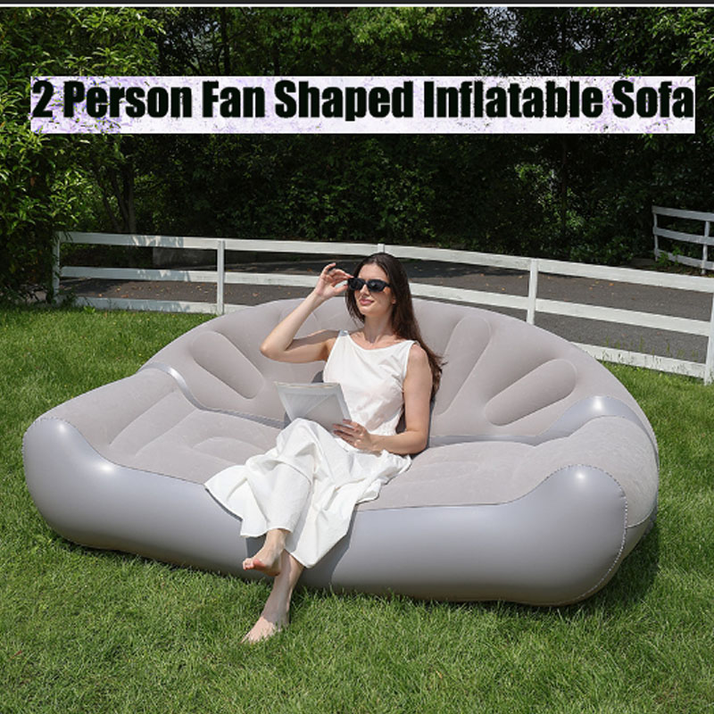 Fan Shaped Inflatable Sofa 2 P - Bed Outdoor Camping review and price