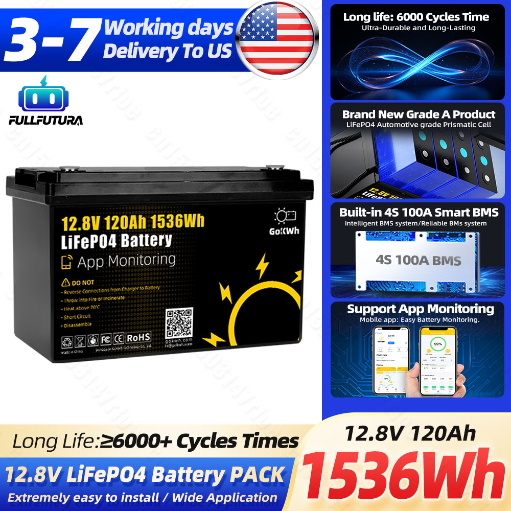 6000+ Cycles 12V 120Ah Lifepo4 - Outdoor Camping Usa review and price