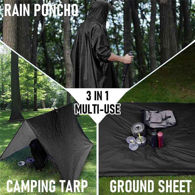 AEB0-Outdoor Raincoat Hooded S - Camping Rain Poncho review and price