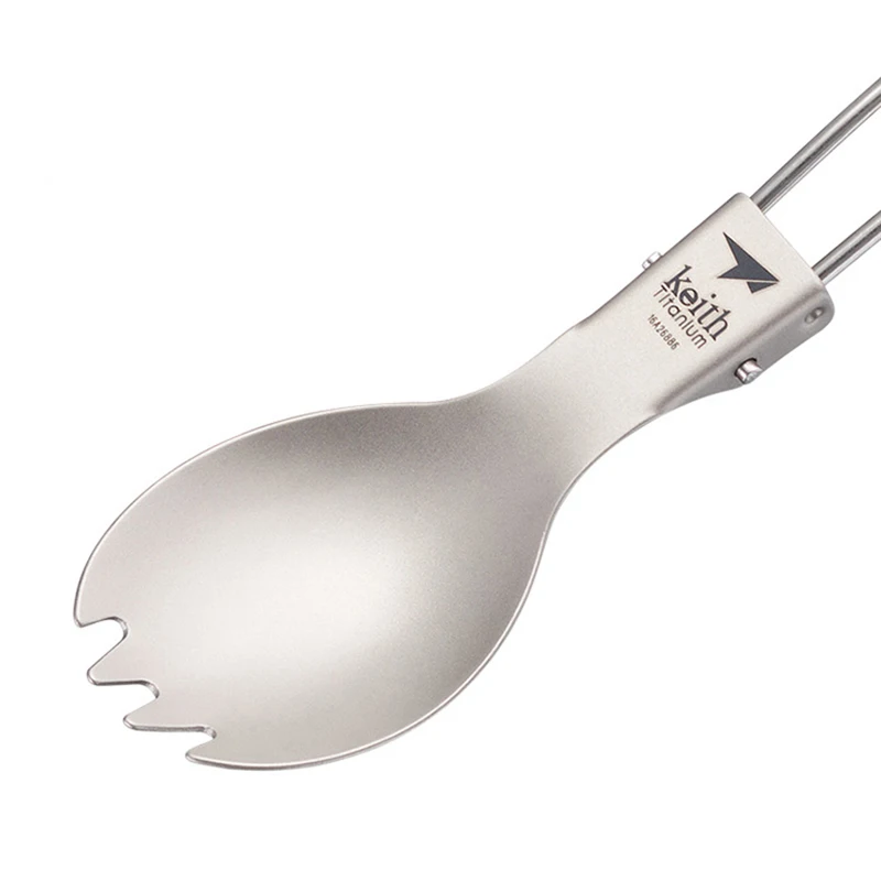 Keith Titanium Spork Foldable  - Outdoor Camping Dining Set review and price